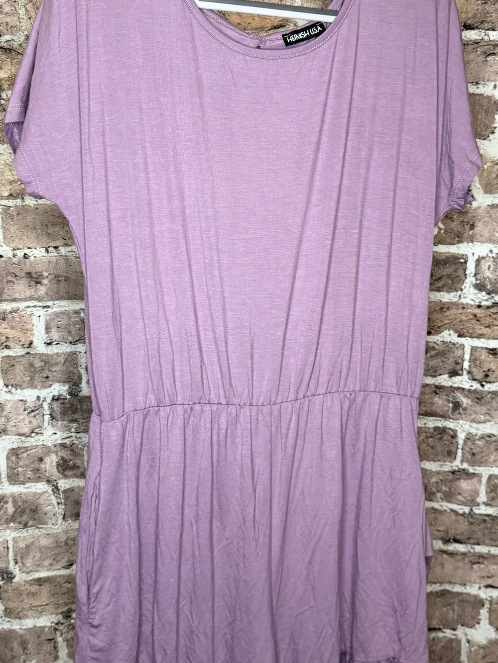 HEIMISH USA Lavender Short-Sleeve Jumpsuit
